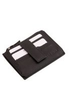 Valódi bőr kártyatartó La Scala 9Q772 fekete