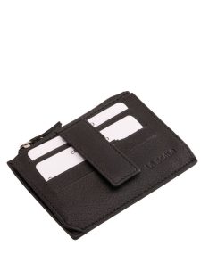 Valódi bőr kártyatartó La Scala 9Q772 fekete