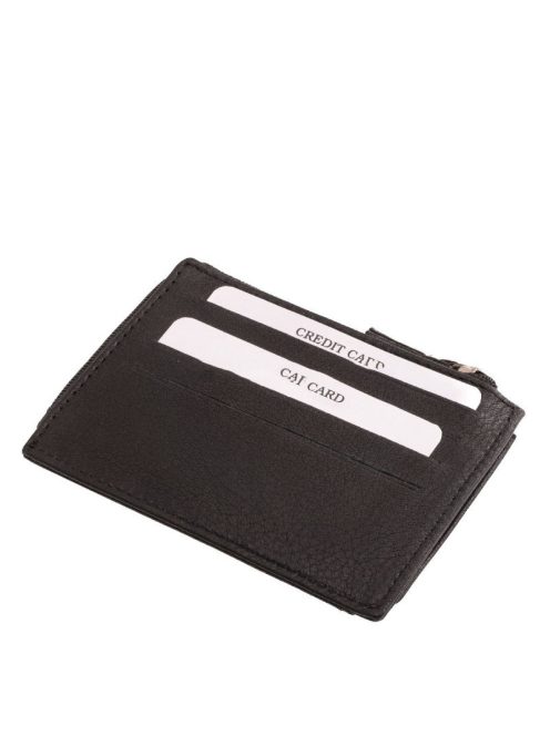 Valódi bőr kártyatartó La Scala 9Q772 fekete
