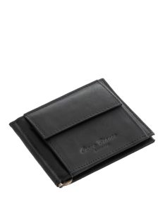 Corvo Bianco Luxury valódi bőr dollártárca MCB-D fekete