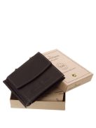 Bőr dollártárca díszdobozban RFID GreenDeed ADL-D fekete