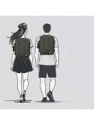 Enrico Benetti Wizzair fedélzeti hátizsák 46225 zöld