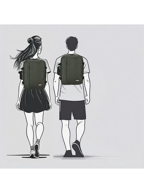 Enrico Benetti Wizzair fedélzeti hátizsák 46225 zöld