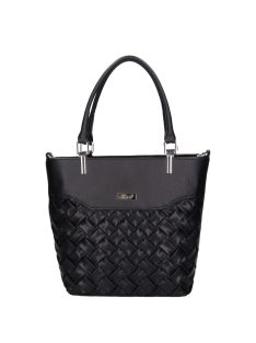 Karen rostbőr táska D 689 fekete fonott