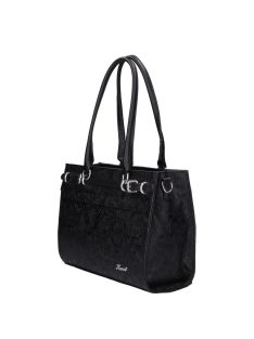 Karen rostbőr táska 2512 fekete virág