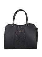 Karen rostbőr táska D 341 fekete virág