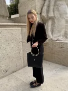 Karen rostbőr táska 1722 fekete