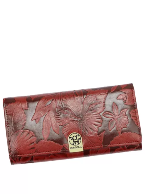 Gregorio HL106 piros bőr pénztárca
