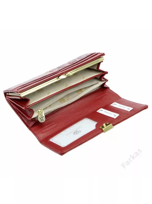 Gregorio HL100 piros bőr pénztárca
