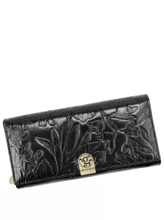 Gregorio HL122 fekete bőr női pénztárca