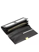 Gregorio HL122 fekete bőr női pénztárca