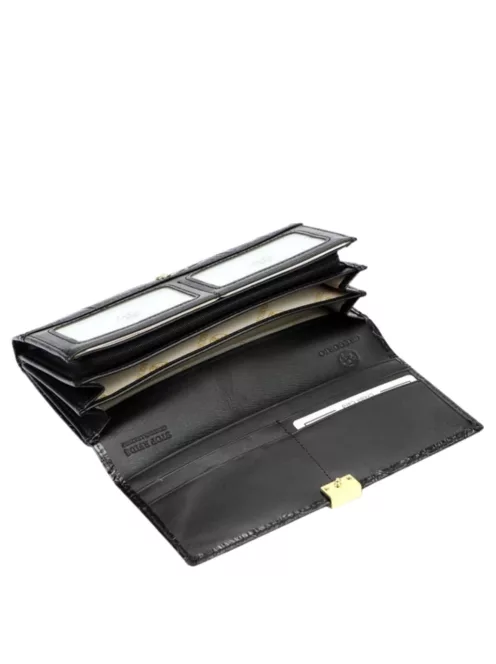 Gregorio HL122 fekete bőr női pénztárca