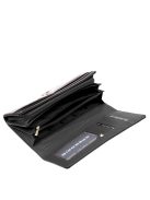 Gregorio BTS106 fekete lakk bőr pénztárca 