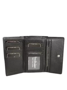 Jennifer Jones 5249 fekete lakk bőr pénztárca