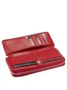 Gregorio GF111 piros lakk bőr pénztárca kártyatartóval