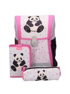 ABC123 Pandás iskolatáska szett 4 részes