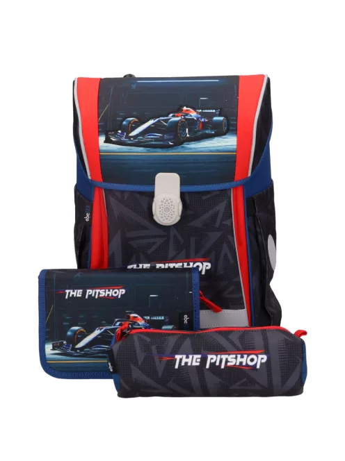 ABC123 forma1 versenyautó iskolatáska szett 4 részes