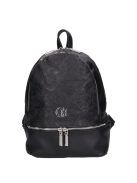 Chiara rostbőr hátizsák I 5000 fekete virágos ezüst 