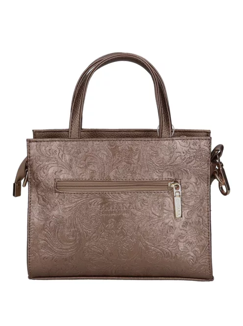 Chiara rostbőr táska K 7038 bronz virág