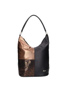 Karen rostbőr táska 9548 fekete arany