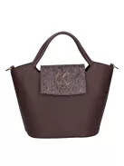 Karen rostbőr táska 9420 barna virág