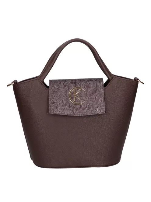 Karen rostbőr táska 9420 barna virág