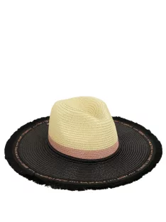 Anekke Fashion fekete-bézs női kalap