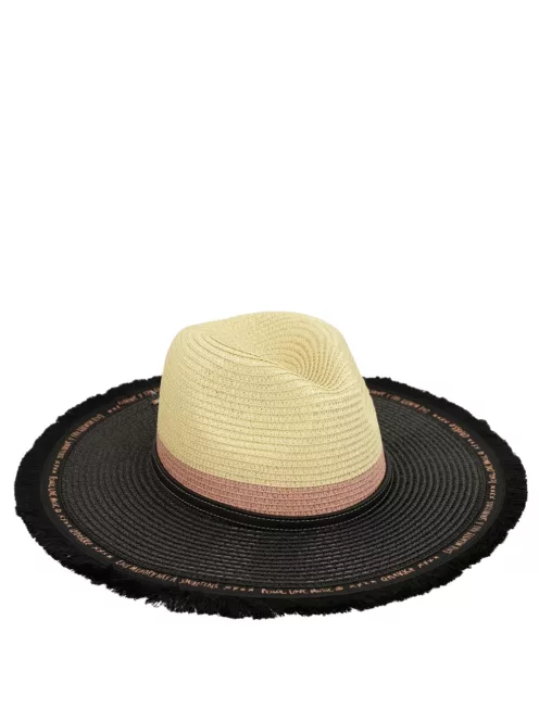 Anekke Fashion fekete-bézs női kalap