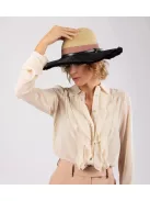 Anekke Fashion fekete-bézs női kalap