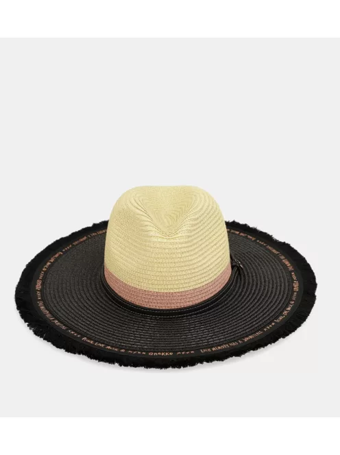 Anekke Fashion fekete-bézs női kalap