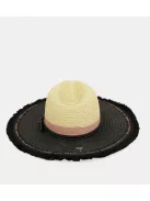 Anekke Fashion fekete-bézs női kalap