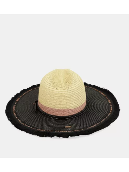 Anekke Fashion fekete-bézs női kalap