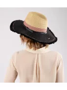 Anekke Fashion fekete-bézs női kalap