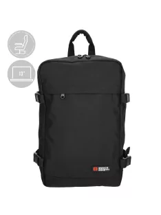   Enrico Benetti 54688 fekete Ryanair és Wizzair hátizsák kézipoggyász