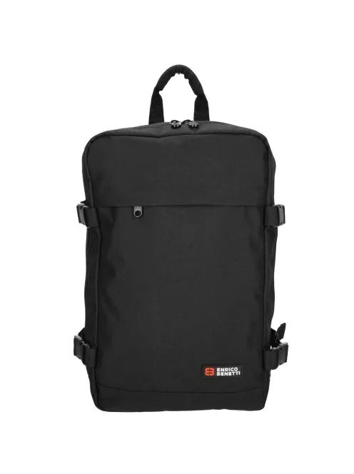 Enrico Benetti 54688 fekete Ryanair és Wizzair hátizsák kézipoggyász
