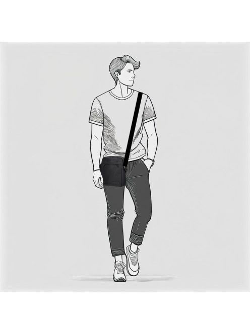 Enrico Benetti 46228 001 fekete férfi oldaltáska