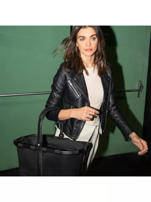 Reisenthel carrybag mesh black kosár BK7082