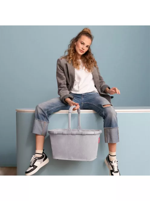 Reisenthel carrybag cord grey kosár BK7084