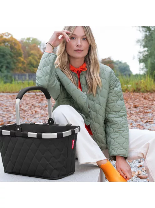 Reisenthel carrybag rhombus black kosár BK7059