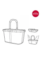 Reisenthel carrybag rhombus black kosár BK7059