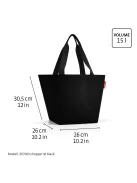 Reisenthel shopper M mesh black válltáska ZS7082