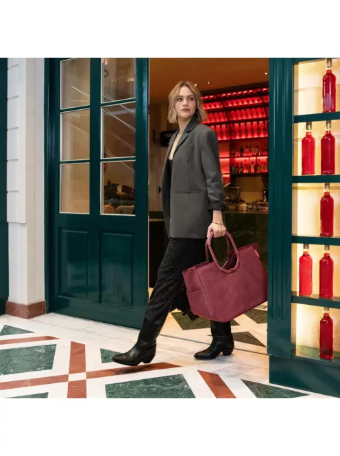 Reisenthel Loopshopper L twist maroon bevásárlótáska OR3104
