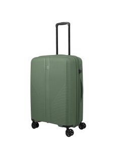  Travelite Air Striple M zöld bővíthető közepes méretű bőrönd