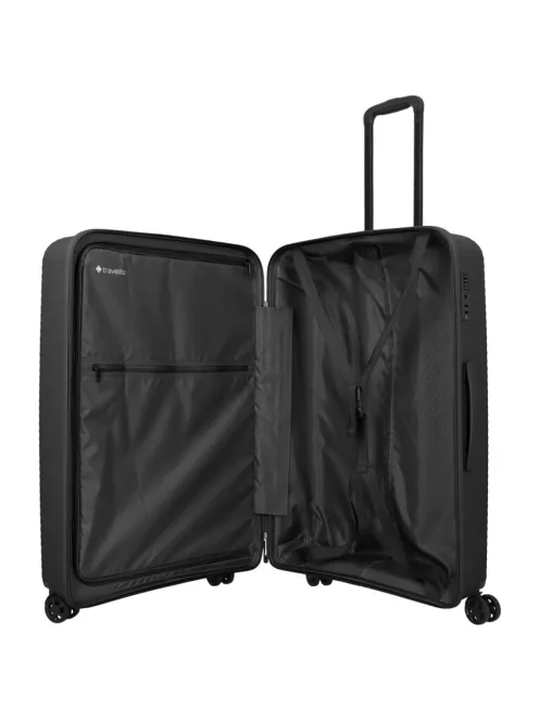 Travelite Air Striple L fekete nagy méretű bőrönd