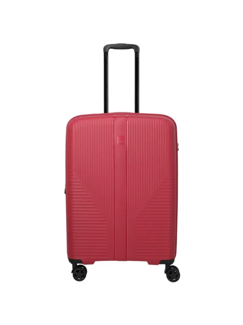Travelite Air Striple M piros bővíthető közepes méretű bőrönd
