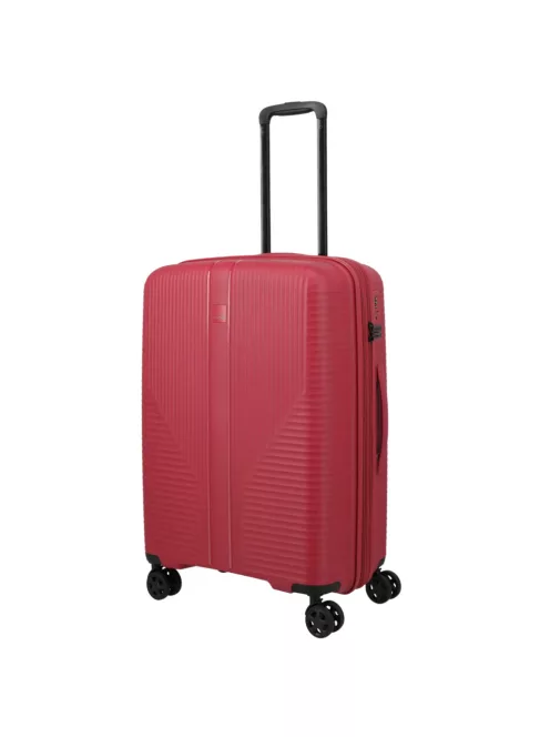Travelite Air Striple M piros bővíthető közepes méretű bőrönd