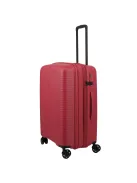 Travelite Air Striple M piros bővíthető közepes méretű bőrönd