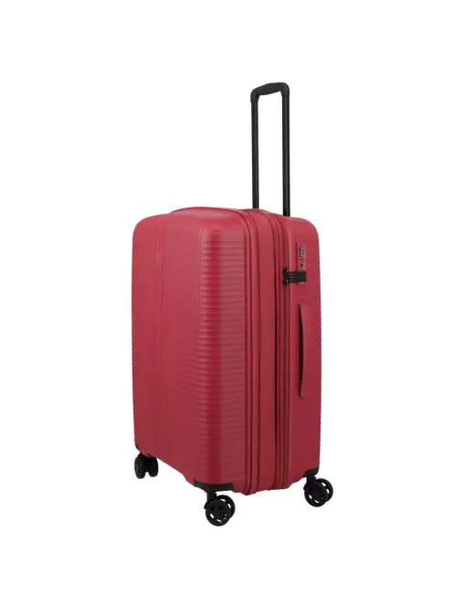 Travelite Air Striple M piros bővíthető közepes méretű bőrönd