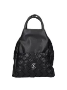 Karen D 694 fekete fonott rostbőr női táska