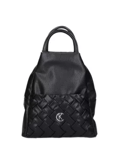 Karen D 694 fekete fonott rostbőr női táska